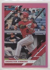 2019 Panini Donruss Holo Pink Andrelton Simmons #74 1z4