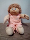 1985 Vintage Cabbage Patch Open Mouth Short Curly Blond Hair Original Outfit