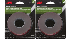 Super Strength Molding Tape 03616, 7/8 in X 15 Ft Each, Heavy Duty Double-Sided