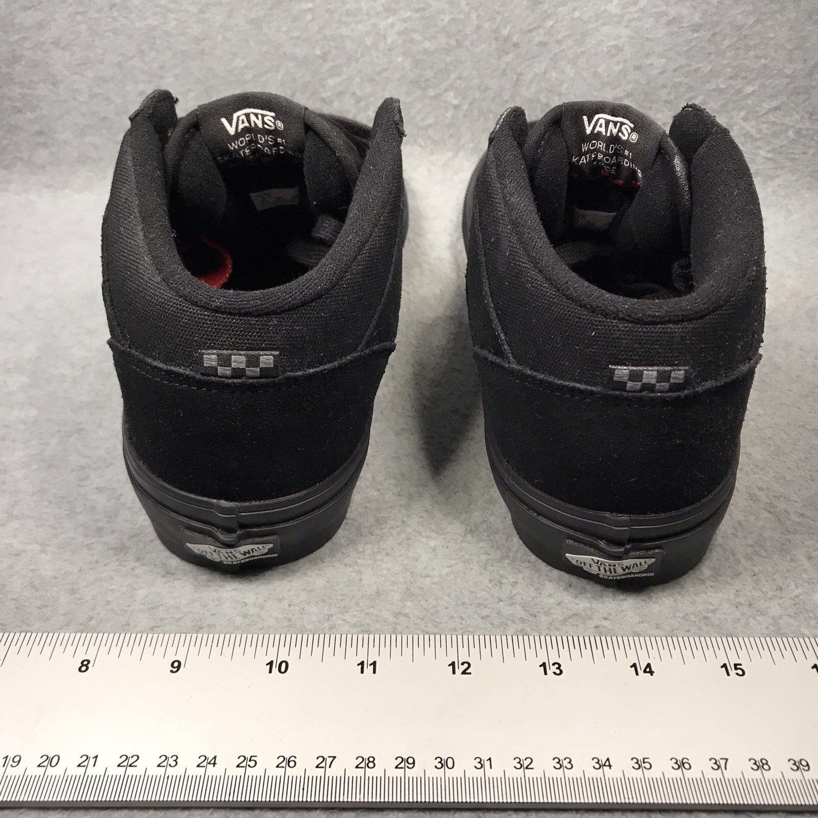 VANS Skateboarding Half Cab Shoes Mens Size 9 Black Suede Pop Cush Retro Durable thumbnail 11