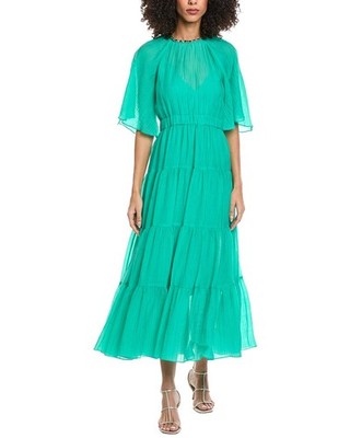 Sandro Woven Midi Dress Women's
