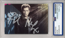BILLY IDOL SIGNED AUTOGRAPH ALBUM COVER PHOTOGRAPH CARD PSA DNA COA CERTIFIED