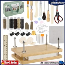 Bamboo Wood Bookbinding Press Kit Manual Book Press for Book Repair DIY Crafts