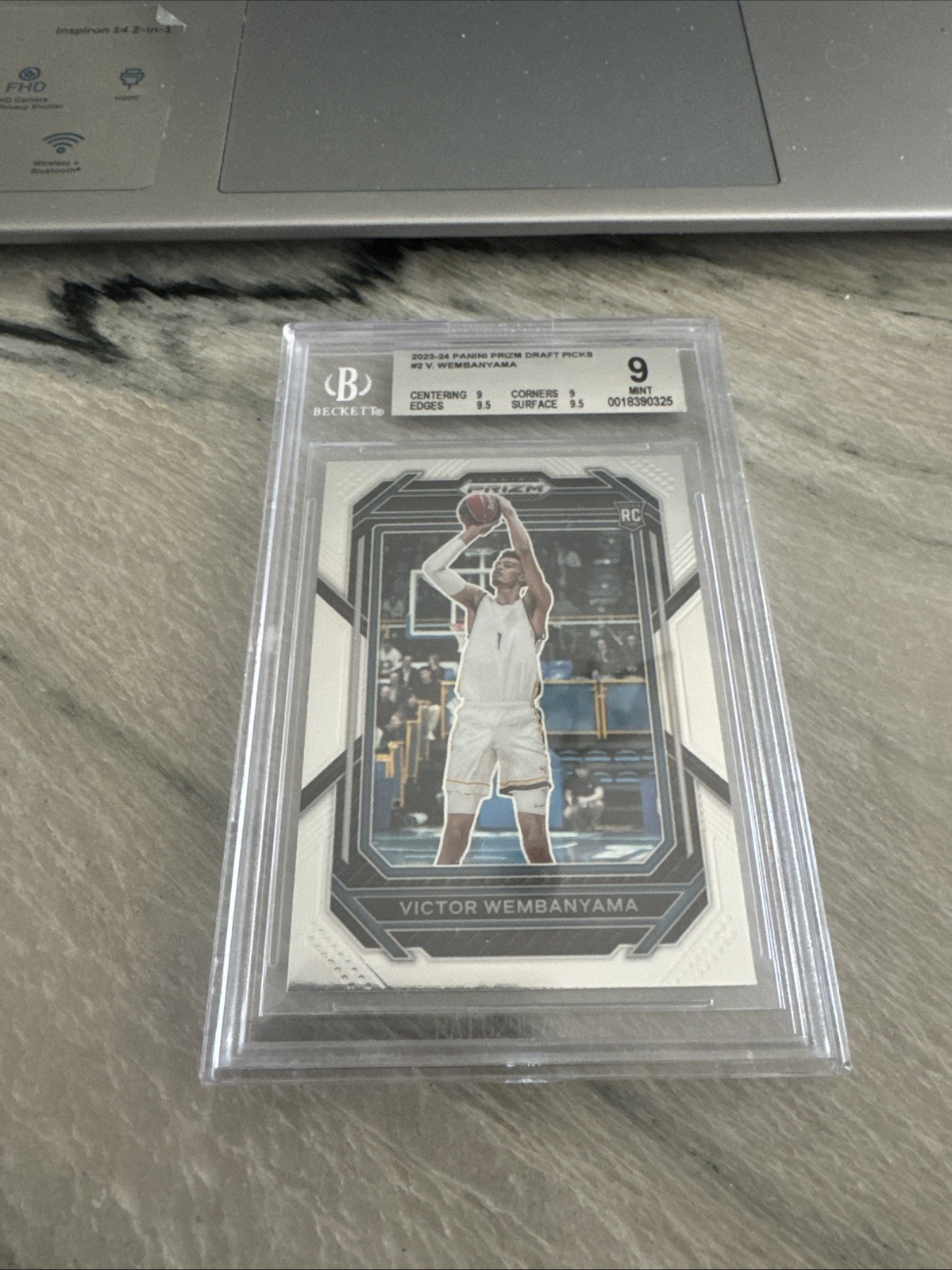 2023 Panini Prizm Draft Picks Victor Wembanyama #2 (RC) PSA 9