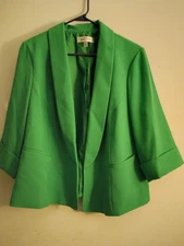 women's suit, kasper, 18w, green, classic