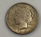 1921 US 90% Silver Peace $1 Key Date cleaned  L25044