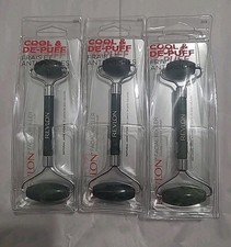 Lot Of 3 Revlon Natural Jade Stone Facial Roller Cooling Face Massage Tool NEW