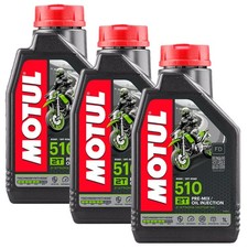 3 LITRI OLIO MISCELA MOTUL 510 SEMISINTETICO per motori 2 tempi\