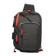 Fly Fishing Sling Pack Chest Bag Fishing Tackle Storage Shoulder Bag Green