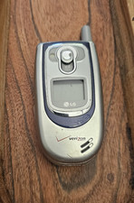 LG VX6100 - Vintage Silver Verizon Flip Phone For Collectors- Untested As Is