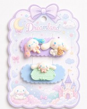 Sanrio Hello Kitty Cinnamaroll Cloud Friends Dreamland Clips Barrettes New