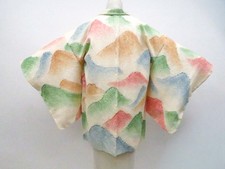 Japanese Vintage Haori Jacket Silk Shibori Made in Japan eb-1551