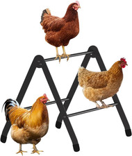 Heavy-Duty Adjustable Metal Chicken Perch for Coop and Brooder Use