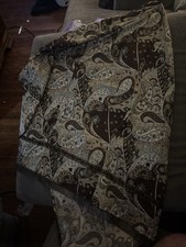Josephine Chaus Wrap Skirt Size 12 Paisley Sequins Beads Stretch Cotton NWT