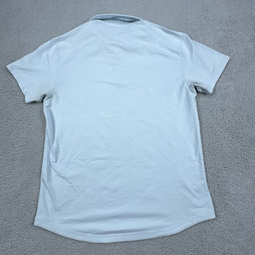 Polo BYLT uomo grande blu chiaro lux premium basics casual manica corta - Foto 8 di 12