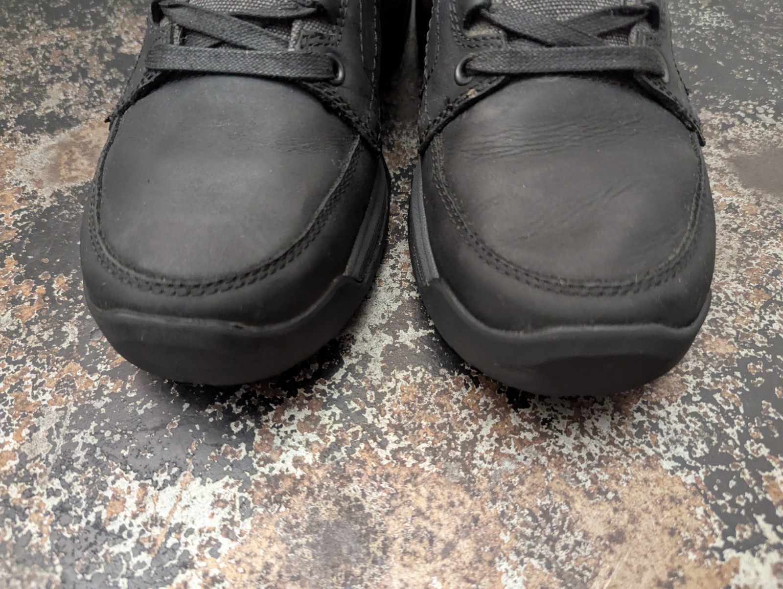 Scarpe da trekking uomo Merrell Anvik Pace taglia 9 usate J16725 pelle nera