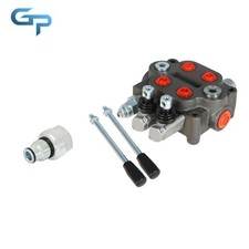 Hydraulic Control Valve Tractor Bspp 2 Spool 25gpm With Conversion Plug
