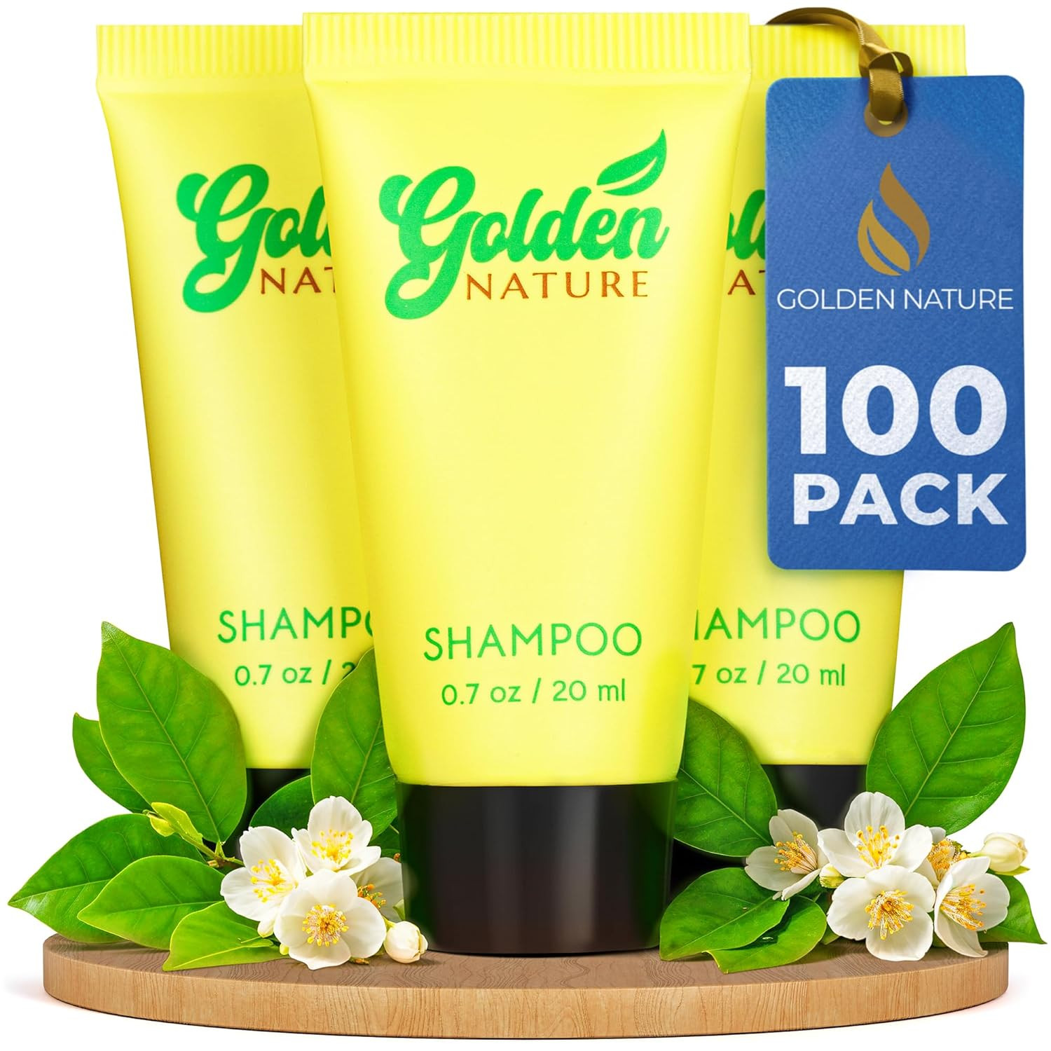 Travel Size Hotel Shampoo in Bulk - Jasmine, 0.7 Fl Oz, 100 PK - Delight Your Gu
