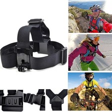 Action Camera Head Mount with Steel Nut Plastic Mount Fits Most Sports Cameras