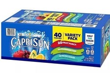 Paquete variado de bebidas de jugo Capri Sun Kids - 6 fl oz - (40 unidades) en Sanisco P...
