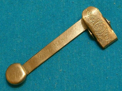 ANTIQUE 1885 COMMON SENSE GAMBLERS POKER CARD SHARK SLEEVE HOLD OUT SILVER PAT'D