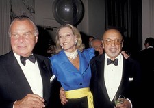 Bill Blass Nan Kempner Ahmet Ertegun during National Conference of- Old Photo Bill Blass Nan Kempner Ahmet Ertegun during National Conference of- Old Photo