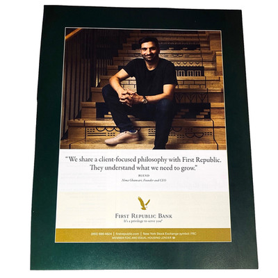 Magazine Print Ad 2021 Banking Firm First Republic Affluent Clients Collectors