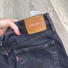 Levis Jeans Woman’s Dark Blue 501 Button Fly Distressed Dark Denim Size 29 — photo 5