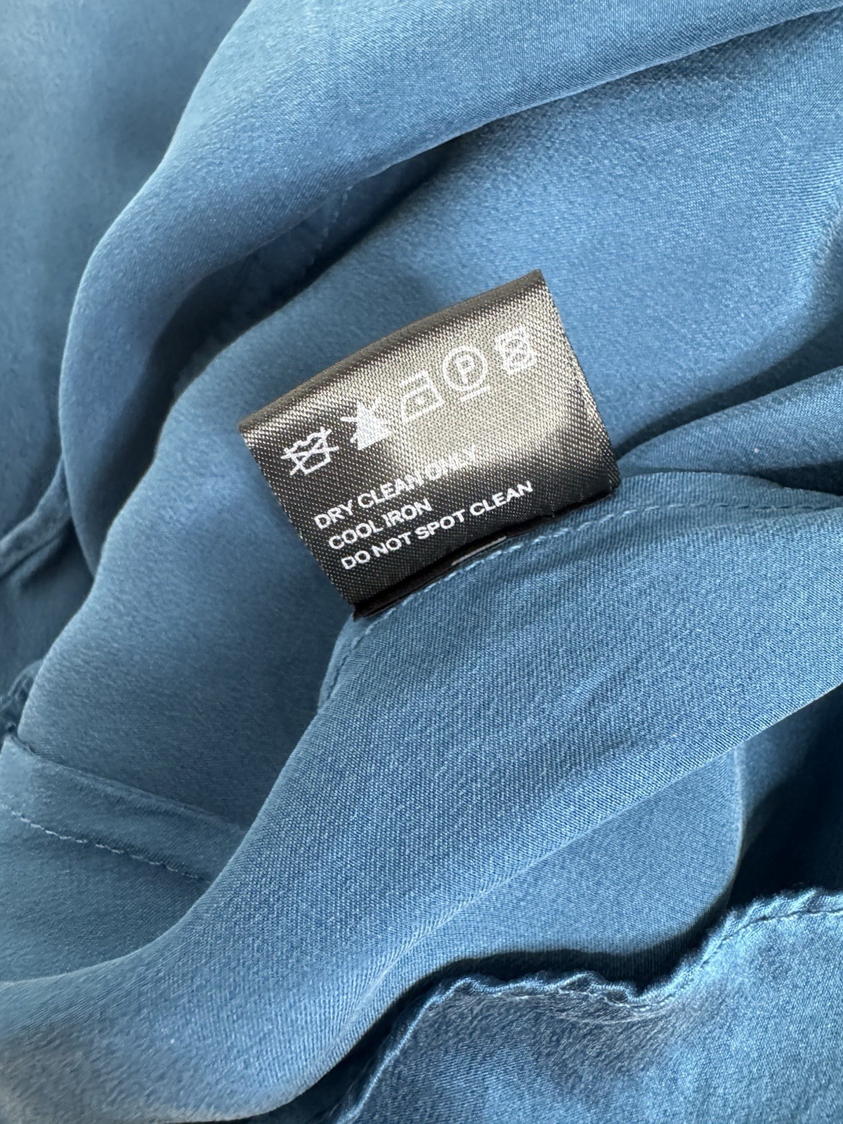 Zimmermann Teal/Blue Flounce Picnic Asymmetric Ruffle Dress Sz 1 Au 10 US 6 Silk