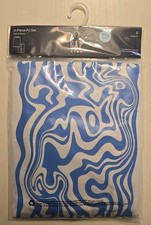 NEW Gap Kids PJ Pajama Set 2-Piece Tank  Short Blue Tie Dye Lazy Days Size 6