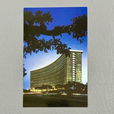 Postcard Century Plaza Los Angeles California Night View Vintage