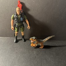 Robert Muldoon + Dino Series 2 Jurassic Park 1993 Kenner VTG Action Figure   c15