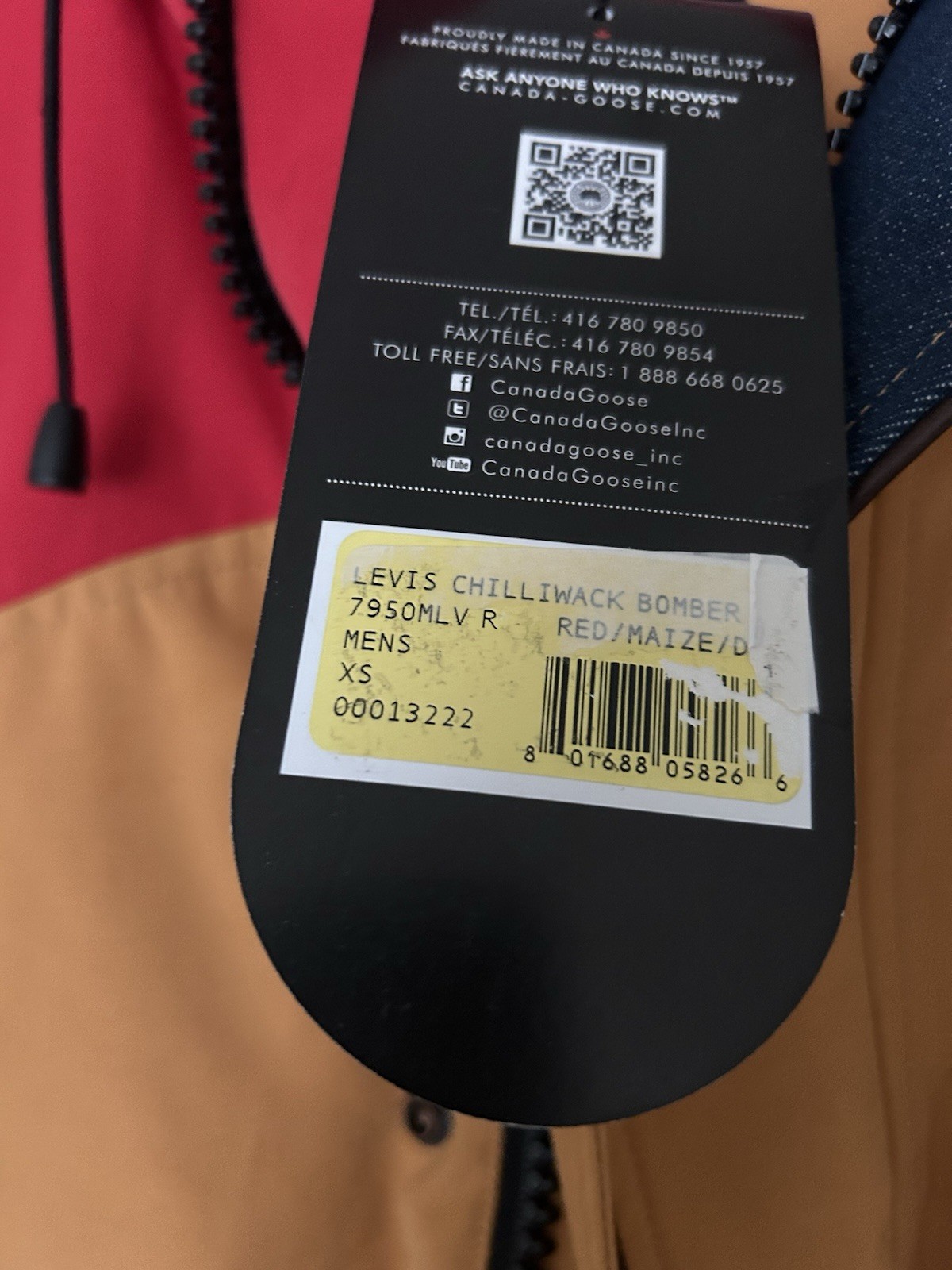 Limited Edition Canada Goose X Levi's Chilliwack Bomber Jacket image 2