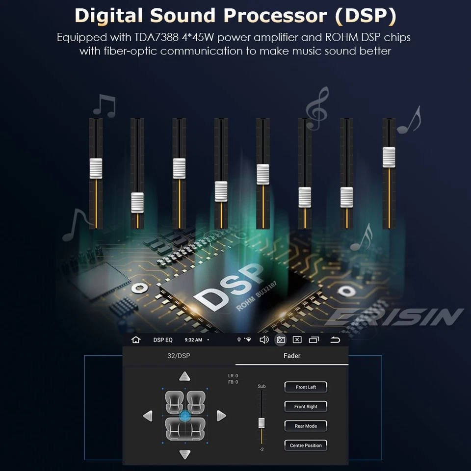 6+128GB Android 14 8-Core Autoradio DAB+ Universal 1DIN Navi CarPlay WiFi BT 5.0 - Immagine 4 di 4