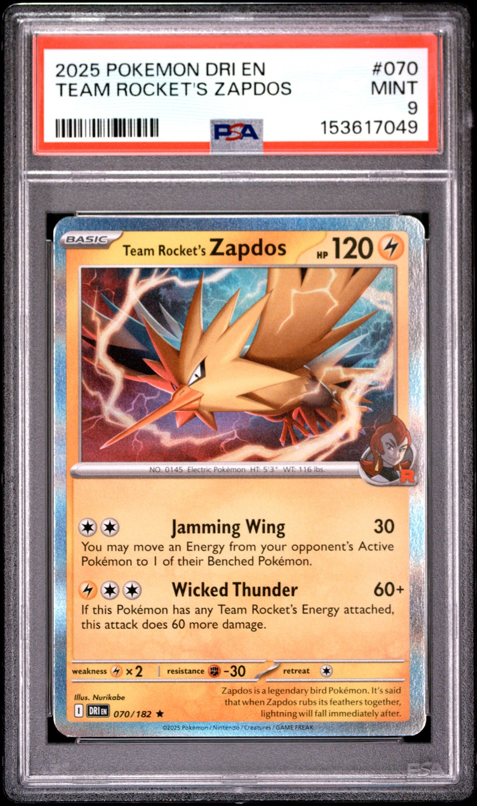 Team Rocket's Zapdos #70