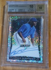 Vladimir Guerrero Jr 2018 Leaf Flash RC #BAVG1 ON CARD AUTO BGS 10 Auto 10
