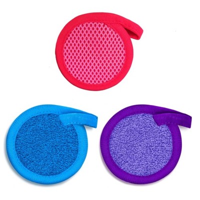 Makeup Remover Cloth Exfoliating Face Scrub - 3Pcs Microfiber Cloth Facial Bl...
