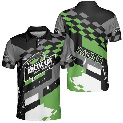 Custom Name Men's Arctic Cat Logo Polo Shirt Gifts - All Size
