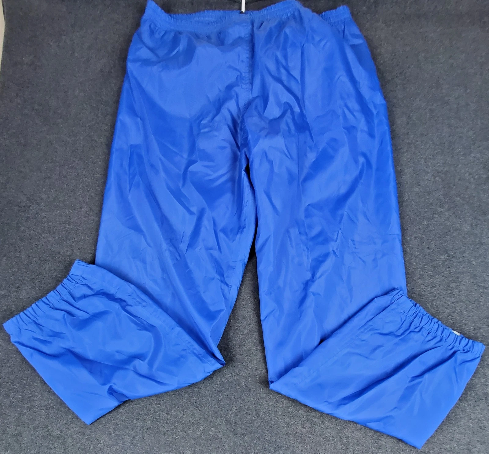 LL Bean Mens Blue Drawstring Rain Pants Large Nylon Outdoor Waterproof 38x33
