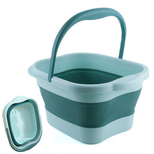 Foot Bath 15L 4 GL Collapsible Foot Soak Tub with Handle, Foot Spa Bath Massage