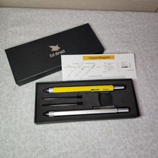 New in Box 6-in-1 Multi-Tool Pen Set Gold Silver Stylus Tool Ruler Level 2cl Dir