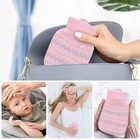 320ml Hot Water Bottle with Knited Cover, Mini Hot Water Bag for Pain Relief,...