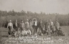 Flathead Indian Reservation Montana Baseball Team RPPC Photo Postcard COPY