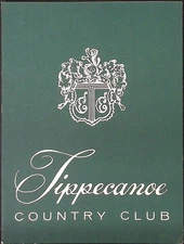 Tippecanoe Country Club Monticello IN Vintage Dinner Menu