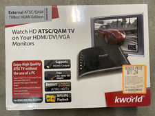 NEW SEALED kworld SA295-Q DE Antenna TV Digital Converter Box for Monitors