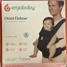 Ergobaby Omni Deluxe All-in-One Baby Carrier - Onyx Black 0-4years