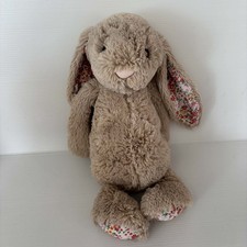 Jellycat Medium BASHFUL BUNNY Soft Plush Toy GENUINE 31cm Pink With White Tail