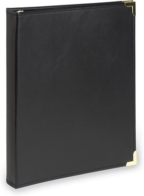 Classic Collection Leather 3 Ring Binder, Executive Presentation Portfolio, 0.5