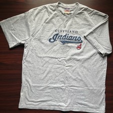 Vintage Cleveland Indians T Shirt MLB Chief Wahoo Embroidered Size XL