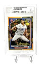 2024 Bowman Chrome Sapphire Shota Imanaga Gold Refractor Rookie /50 BGS 9 Mint